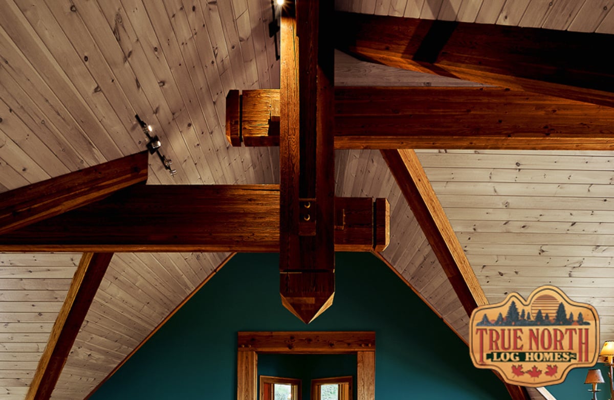 True-North-Log-Homes---Louisburg-King-Post